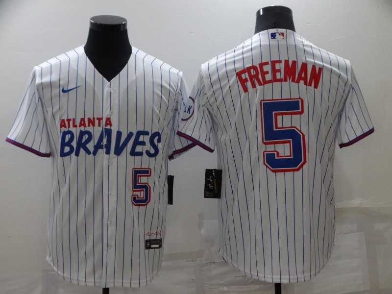 Braves 5 Freddie Freeman White 2021 City Connect Cool Base Jersey,We sell and wholesale Braves 5 Freddie Freeman White 2021 City Connect Cool Base Jersey on line form chian!